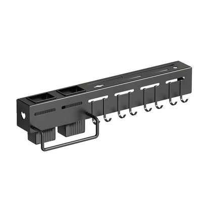 Stainless Steel Kitchen Utensil Storage Rack Organiser Knife Pan Holder Shelves V528-KNIFE-REST-BLACK-40CM-116441