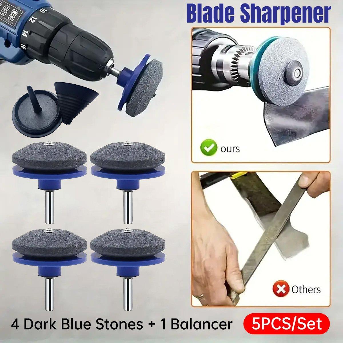 5PCS Lawn Mower Blade Sharpener Wind Powered Balancer Hardware Sharpening Tool V528-KNIFE-SHARPENER-5PCS-663689