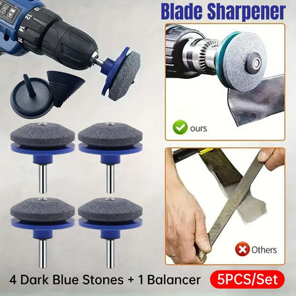 5PCS Lawn Mower Blade Sharpener Wind Powered Balancer Hardware Sharpening Tool V528-KNIFE-SHARPENER-5PCS-663689