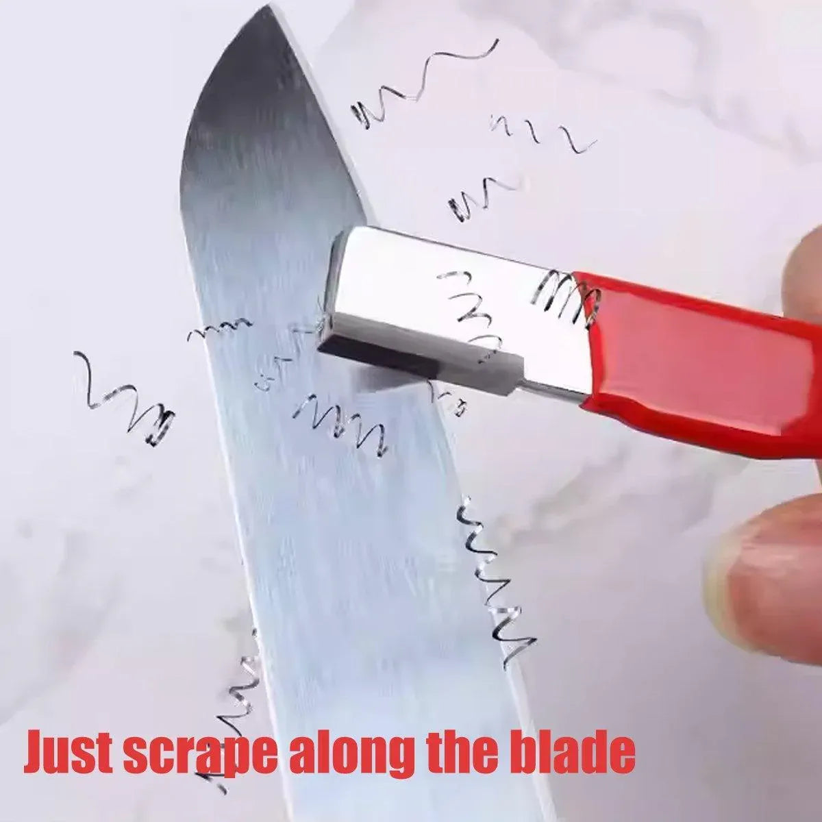 5pcs Handheld Garden Tool Knife Sharpener Quick Pocket Blade Carbide Sharpener - Red V528-KNIFE-SHARPENER-5PCS-RED-607233