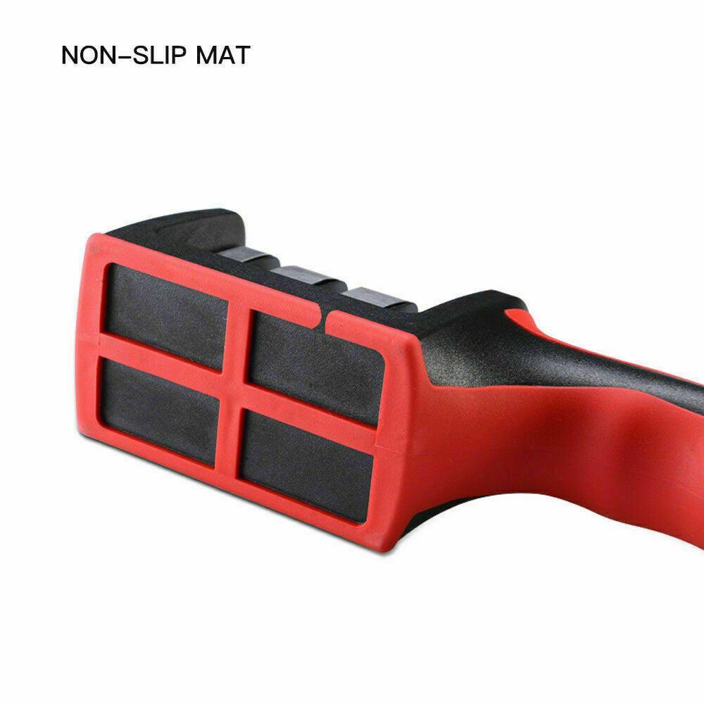 Au Knife Sharpener 3 Stage Kitchen Diamond Sharp Knives Scissor Sharpening Tool V528-KNIFESHARPENING-REDBLACK-54224