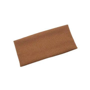 Women Headband Solid Wide Turban Knitted Cotton Hairband Girls Elastic Hair Band - Coffee V528-KNITTING-COFFEE-458658