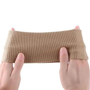 Women Headband Solid Wide Turban Knitted Cotton Hairband Girls Elastic Hair Band - Coffee V528-KNITTING-COFFEE-458658