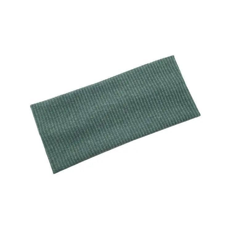Women Headband Solid Wide Turban Knitted Cotton Hairband Girls Elastic Hair Band - Green V528-KNITTING-GREEN-487580