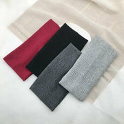 Women Headband Solid Wide Turban Knitted Cotton Hairband Girls Elastic Hair Band - Navy V528-KNITTING-NAVYBLUE-933836