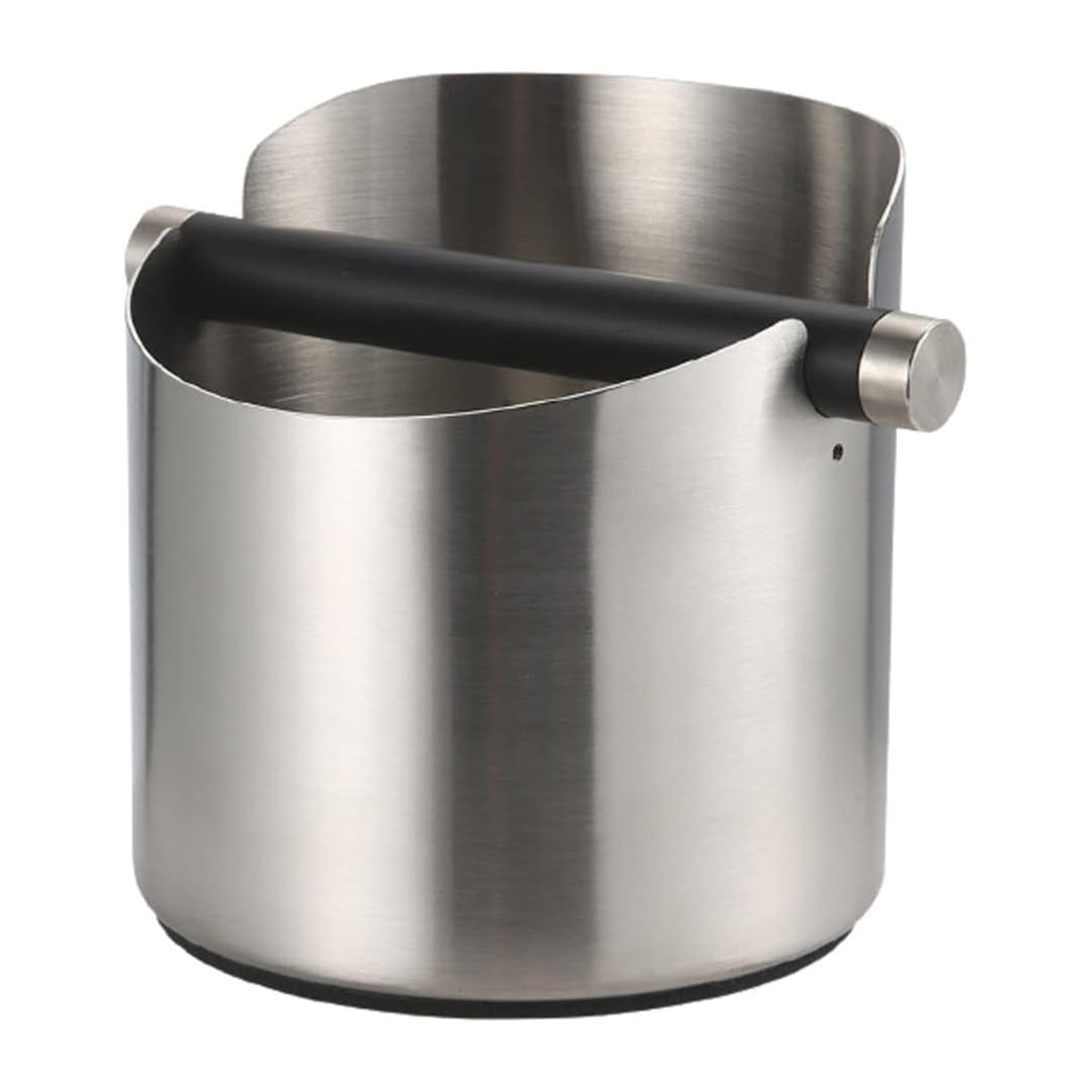 Stainless Steel Coffee Grounds Knock Box Round Tap Bucket for Household Espresso - Black V528-KNOCK-BOX-04-2-122104