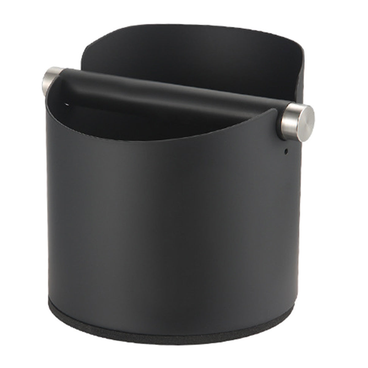 Stainless Steel Coffee Grounds Knock Box Round Tap Bucket for Household Espresso - Black V528-KNOCK-BOX-04-2-122104