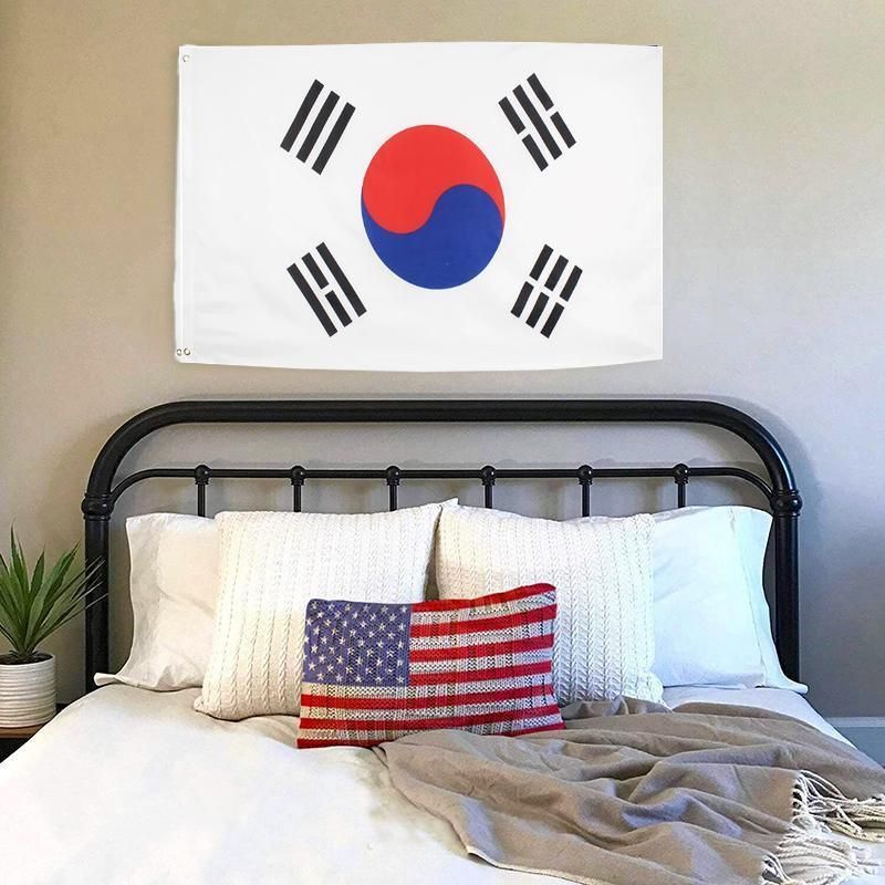Large South Korea Flag Heavy Duty Outdoor Korean 90 X 150 CM - 3ft x 5ft V528-KOREAFLAG-38927