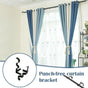 2X Bracket Hang Curtain Rod Holders Single Hook Tap Right Into Window Frame Rod V528-KWIK-HANG-2PCS-655241