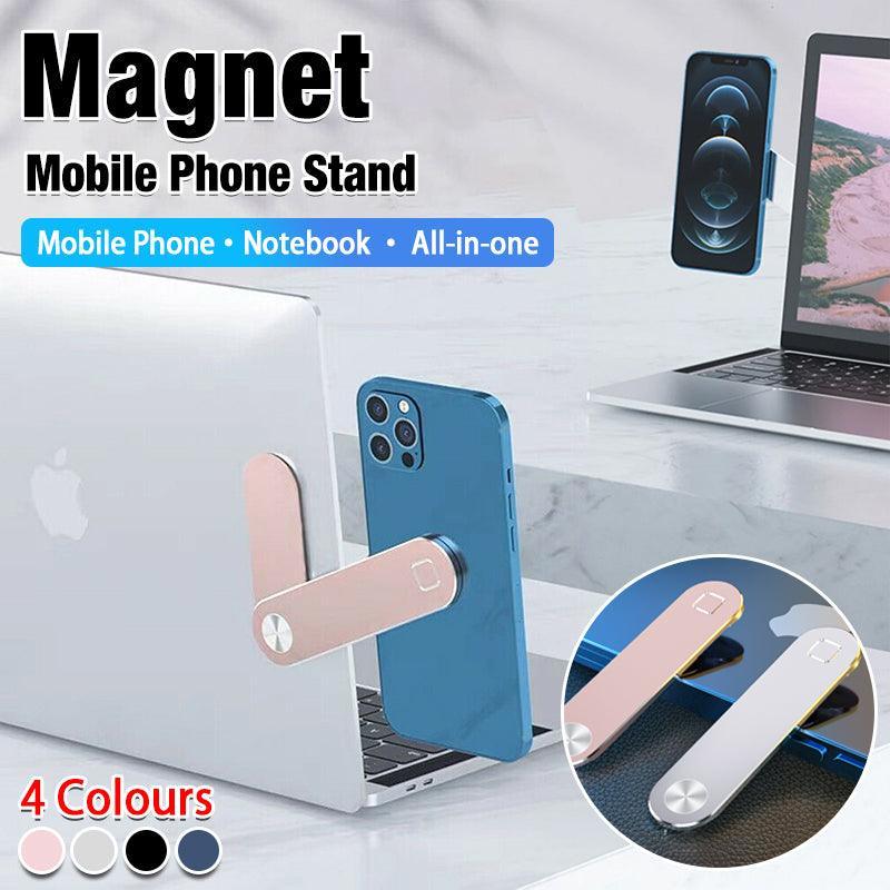 Side Mount Clip Phone Holder for Laptop Adjustable Portable Screen Bracket - Pink V528-KZZJ-PINK-564896