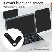 Side Mount Clip Phone Holder for Laptop Adjustable Portable Screen Bracket - Pink V528-KZZJ-PINK-564896