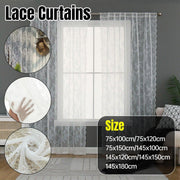 Elegant Lace Curtain Bedroom Window Door Screen Privacy Window Decor - 75*100cm V528-LACE-CURTAINS-75-100-992420