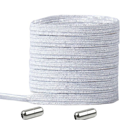 No Tie Locked Elastic Shoelace Shoe Lace Lazy Laces Sneakers Sports - NO.15 Snow V528-LACES-NO-12SNOW-33689