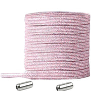 No Tie Locked Elastic Shoelace Shoe Lace Lazy Laces Sneakers Sports - NO.18 Glitter Pink V528-LACES-NO-15GLITTERPINK-74965
