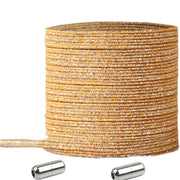 No Tie Locked Elastic Shoelace Shoe Lace Lazy Laces Sneakers Sports - NO.19 Glitter Yellow V528-LACES-NO-16GLITTERYELLOW-88165