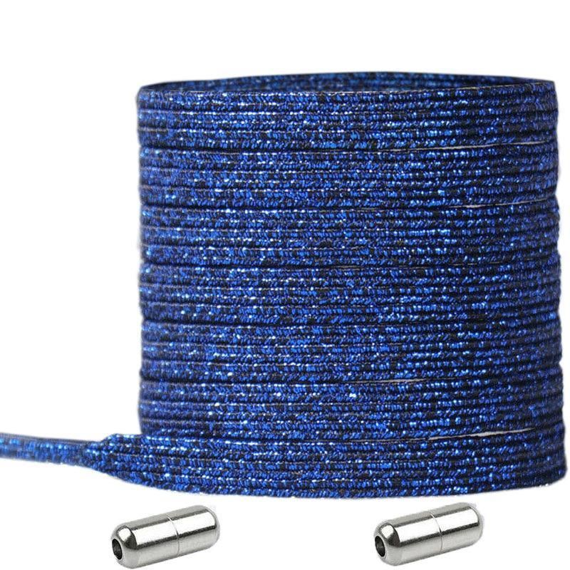 No Tie Locked Elastic Shoelace Shoe Lace Lazy Laces Sneakers Sports - NO.21 Royal Blue V528-LACES-NO-18ROYALBLUE-49720