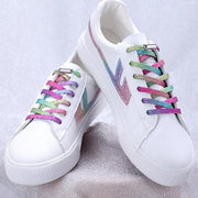 No Tie Locked Elastic Shoelace Shoe Lace Lazy Laces Sneakers Sports - NO.22 Silver Grey V528-LACES-NO-19SILVERGREY-12383