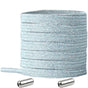 No Tie Locked Elastic Shoelace Shoe Lace Lazy Laces Sneakers Sports - NO.23 Silver Green V528-LACES-NO-20SILVERGREEN-45258