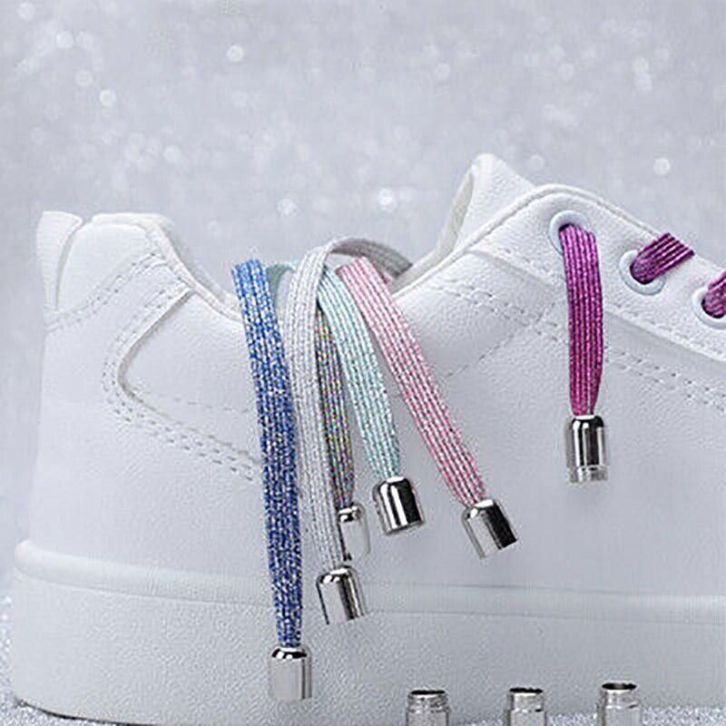 No Tie Locked Elastic Shoelace Shoe Lace Lazy Laces Sneakers Sports - NO.5 Rainbow Scales V528-LACES-NO-5RAINBOWSCALES-93644
