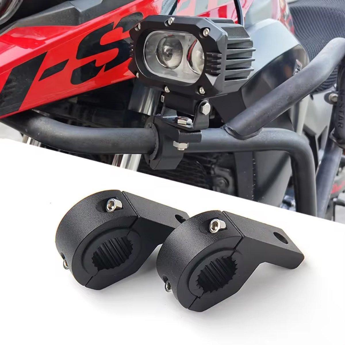 1 Pair Light Clip Fixing Bracket for Car Motorcycle Spotlights Mounting Shelf V528-LAMP-CLAMP-3-227165