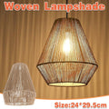 Braided Paper Rope Lampshade Chandelier Hanging Decoration for Lighting Decor V528-LAMPSHADE-020YELLOW-527410