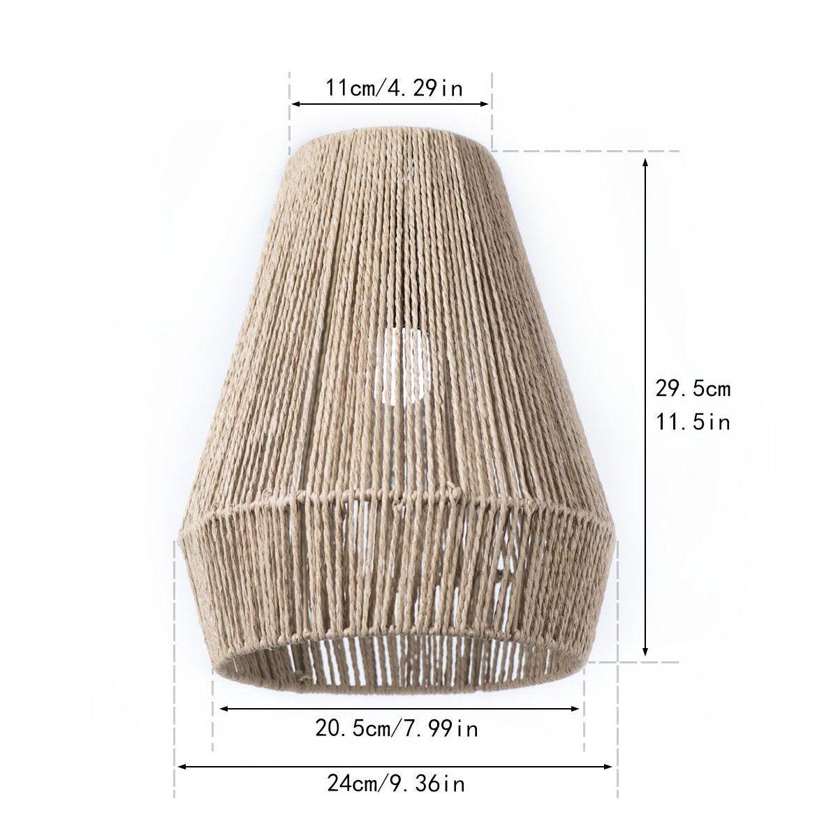 Braided Paper Rope Lampshade Chandelier Hanging Decoration for Lighting Decor V528-LAMPSHADE-020YELLOW-527410