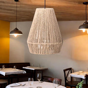 Braided Paper Rope Lampshade Chandelier Hanging Decoration for Lighting Decor V528-LAMPSHADE-020YELLOW-527410
