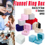 10X Flannel Ring Jewelry Earring Ring Jewelry Boxes Exquisite Gift Organizer - Apricot V528-LANNEL-BOX-10PCS-APRICOT-655724