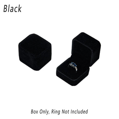 10X Flannel Ring Jewelry Earring Ring Jewelry Boxes Exquisite Gift Organizer - Apricot V528-LANNEL-BOX-10PCS-APRICOT-655724