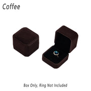 10X Flannel Ring Jewelry Earring Ring Jewelry Boxes Exquisite Gift Organizer - Apricot V528-LANNEL-BOX-10PCS-APRICOT-655724