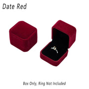 10X Flannel Ring Jewelry Earring Ring Jewelry Boxes Exquisite Gift Organizer - Apricot V528-LANNEL-BOX-10PCS-APRICOT-655724