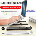 Adjustable Folding Laptop Stand for Desk Portable Tablet Holder Riser Bracket - Black V528-LAPTOPSTAND-BLACK-250049