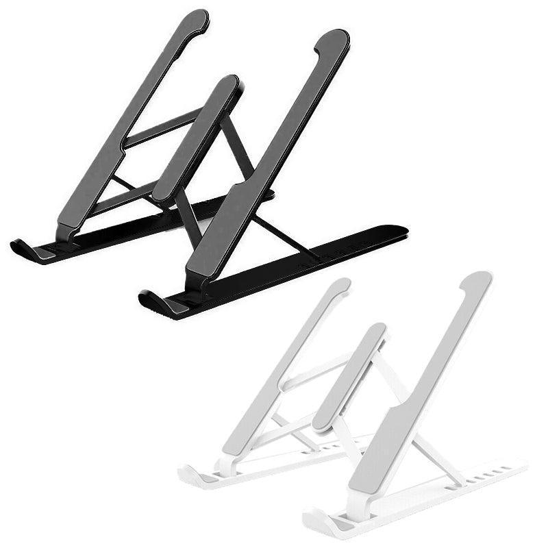 Adjustable Folding Laptop Stand for Desk Portable Tablet Holder Riser Bracket - Black V528-LAPTOPSTAND-BLACK-250049