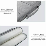 Laptop Sleeve Travel Bag Carry Case For MacBook Air Pro 14.1"-15.4" - Light Grey V528-LAPTOPTRAVELBAG66544