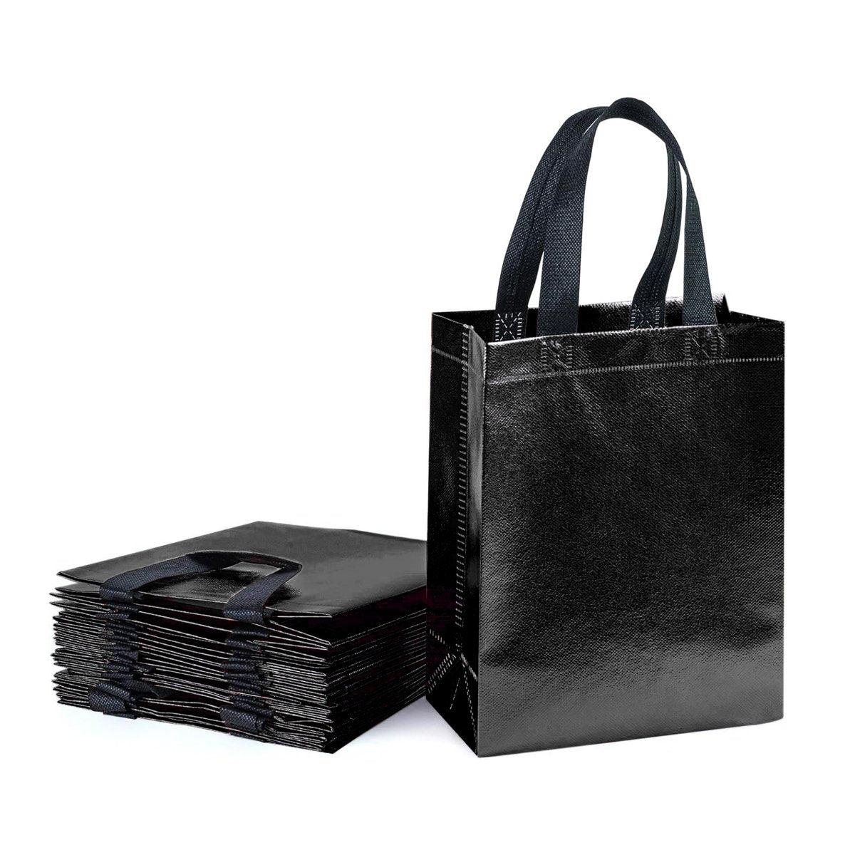 24pcs Laser Non Woven Gift Bags Tote Bags for Party Favor Wedding and Birthday - Rose Red V528-LASER-BAG-24PCS-ROSE-RED-490065