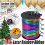 400m Glitter Laser Ribbon for Balloons Birthday Party Banners Pull String Tie V528-LASER-RIBBONS-663302