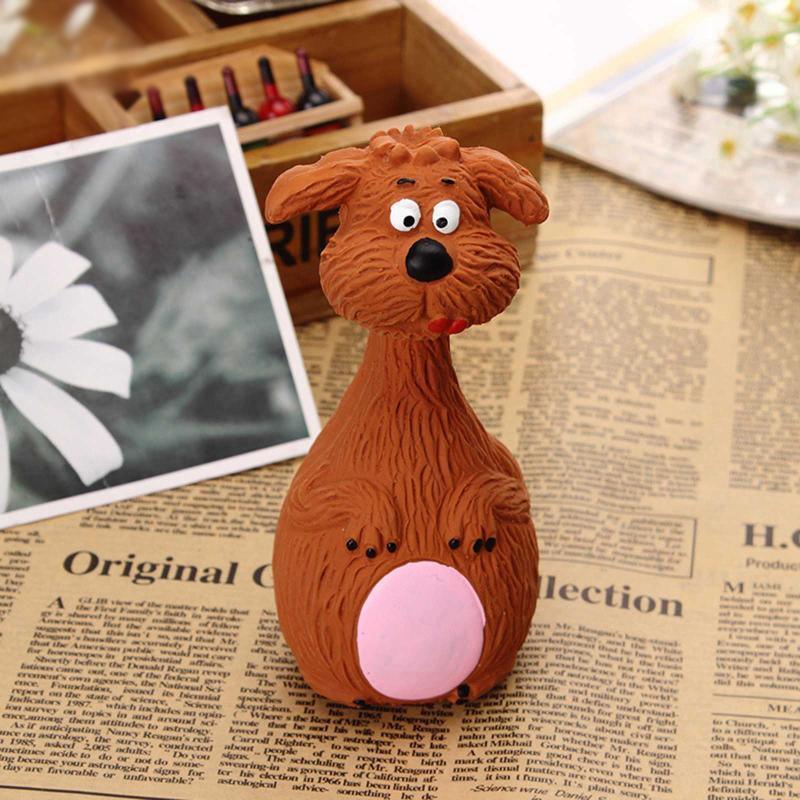 Latex Squeaky Dog Toys Puppy Pet Chew Toys Squeaker Soft and Interactive - White V528-LATESQUEAKYDOG-WHITE-384459