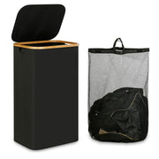 Bathroom Laundry Basket Large Clothes Hamper Dirty Laundry Storage Organizer - Black V528-LAUNDRY-BASKET-BLACK-306341