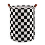 Foldable Laundry Basket Dirty Clothes Hamper Toy Storage Organizer Storage Bin - Black And White Chess V528-LAUNDRY-BASKET-HBQG-540078