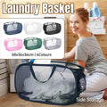 Large Folding Laundry Basket Collapsible Storage Organizer Dirty Clothes Hamper - Pink V528-LAUNDRY-BASKET-PINK-981086