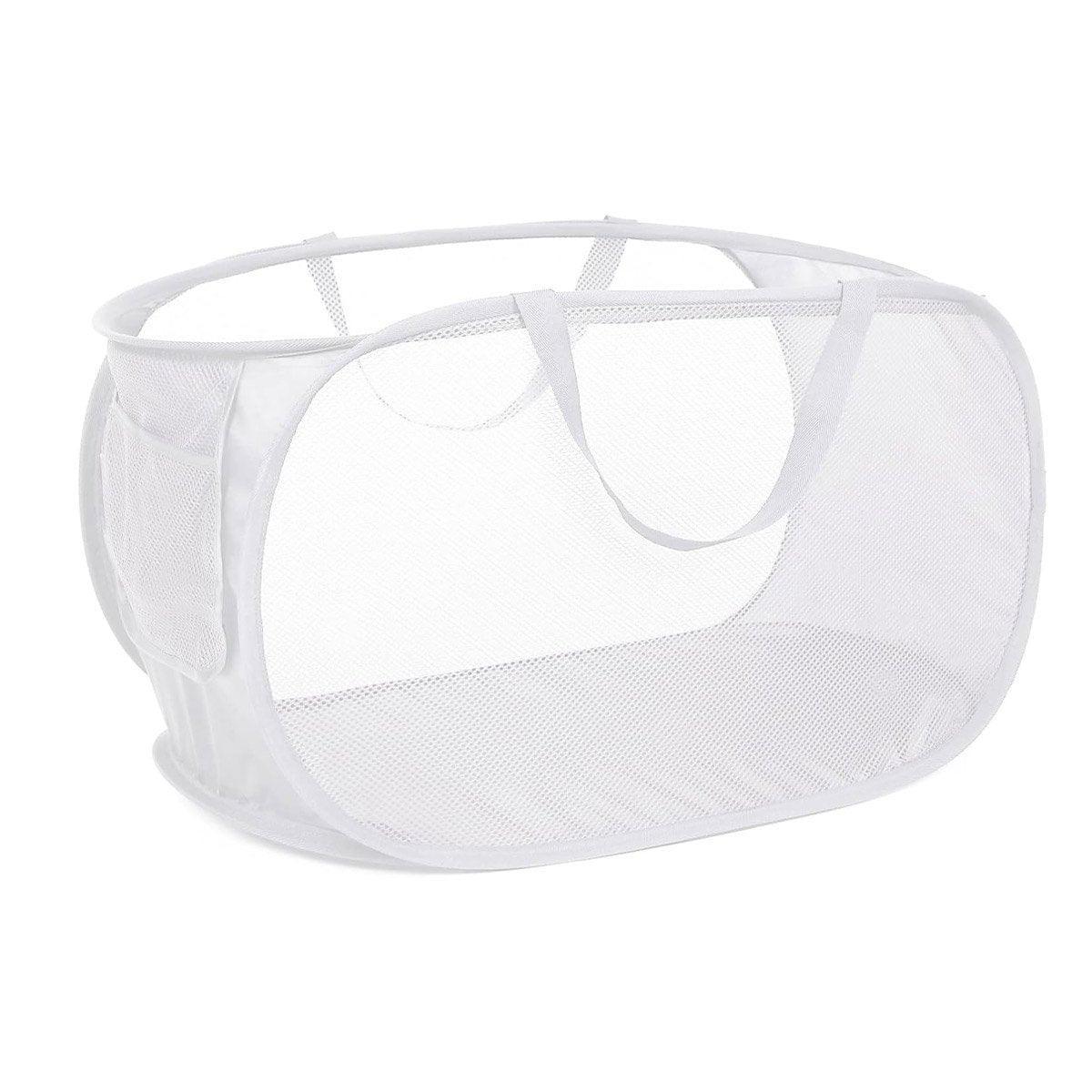Large Folding Laundry Basket Collapsible Storage Organizer Dirty Clothes Hamper - Pink V528-LAUNDRY-BASKET-PINK-981086