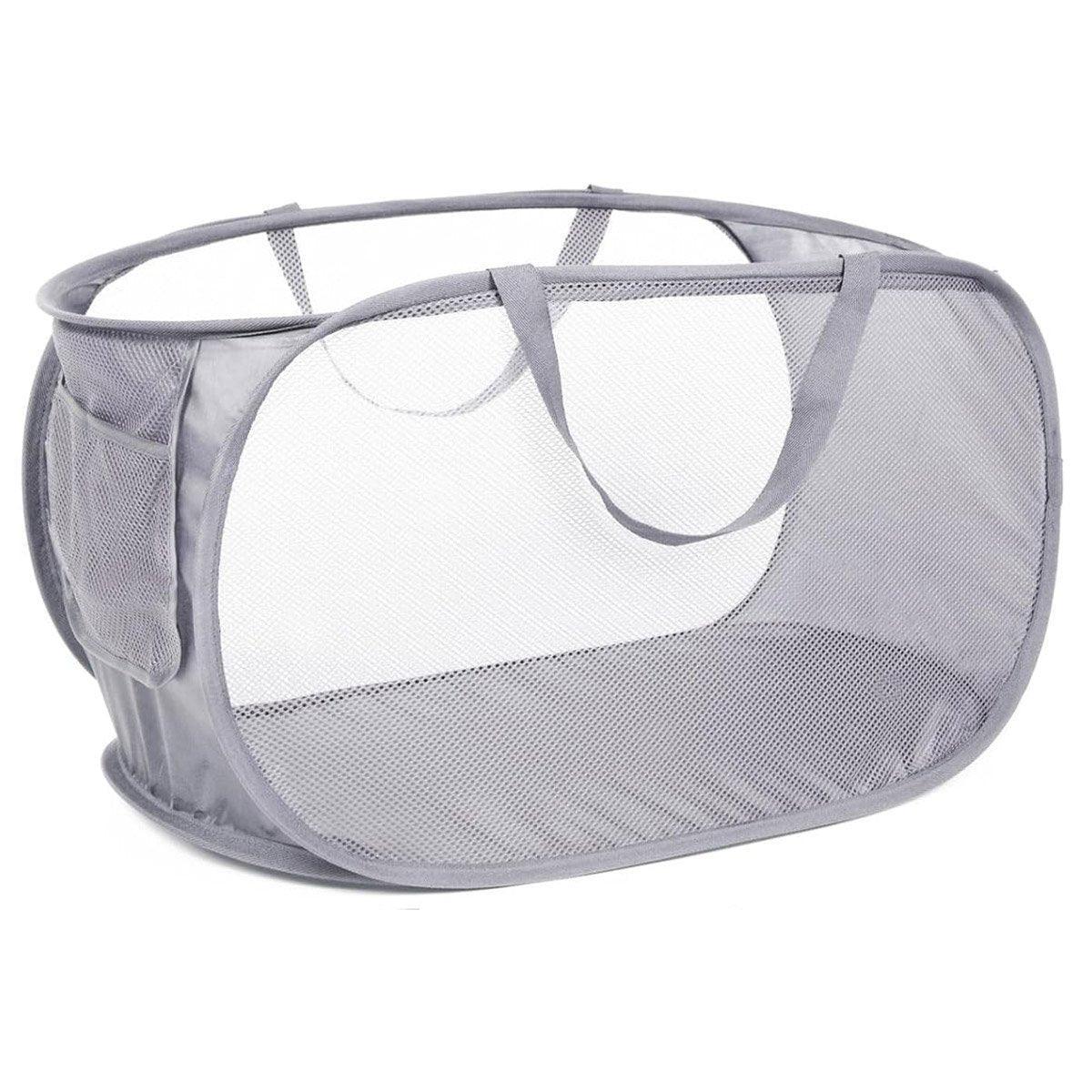 Large Folding Laundry Basket Collapsible Storage Organizer Dirty Clothes Hamper - White V528-LAUNDRY-BASKET-WHITE-692653