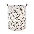 Foldable Laundry Basket Dirty Clothes Hamper Toy Storage Organizer Storage Bin - English Letters V528-LAUNDRY-BASKET-YWZM-865411