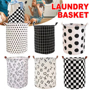Foldable Laundry Basket Dirty Clothes Hamper Toy Storage Organizer Storage Bin - English Letters V528-LAUNDRY-BASKET-YWZM-865411