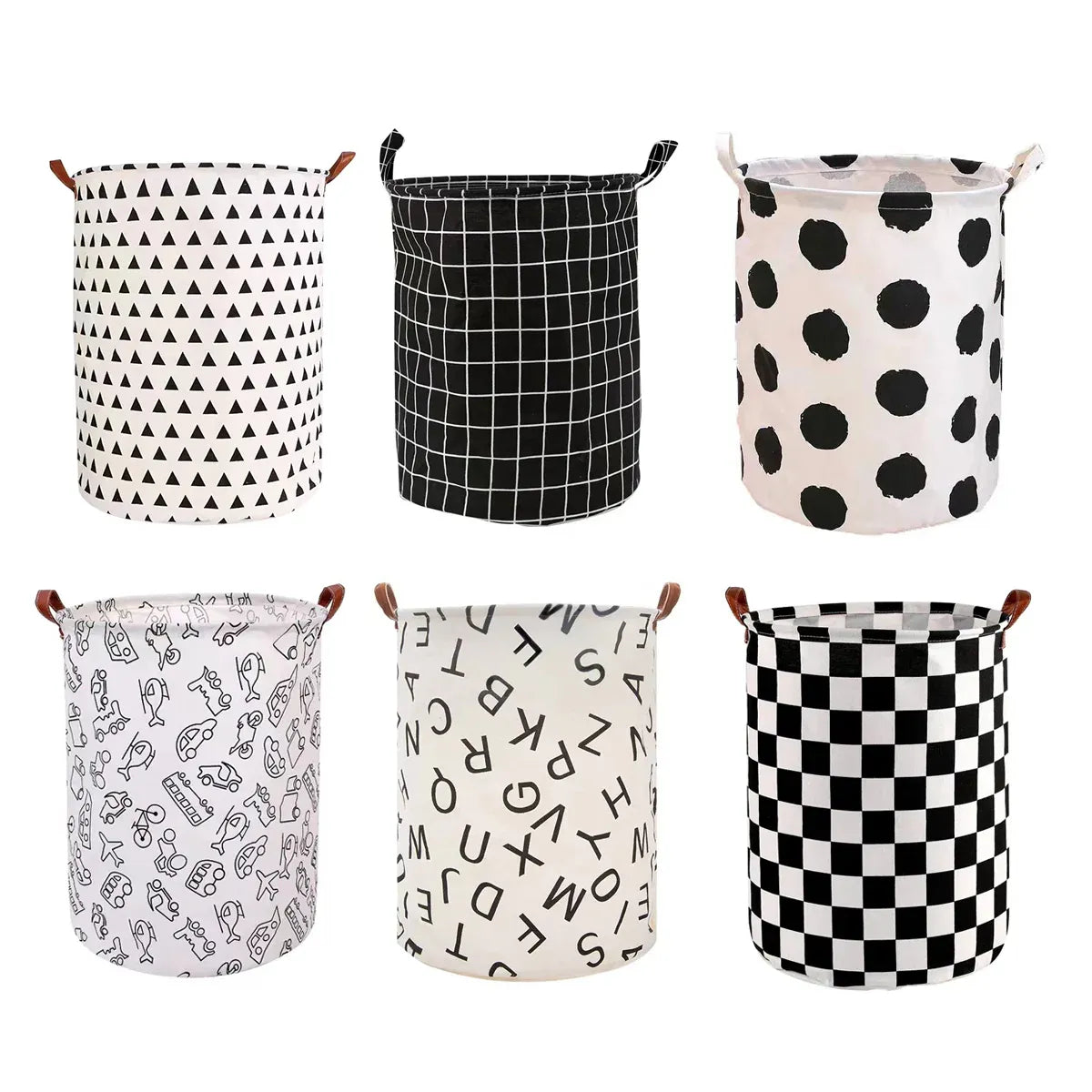 Foldable Laundry Basket Dirty Clothes Hamper Toy Storage Organizer Storage Bin - English Letters V528-LAUNDRY-BASKET-YWZM-865411