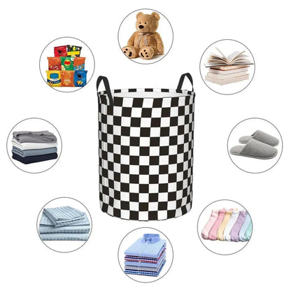 Foldable Laundry Basket Dirty Clothes Hamper Toy Storage Organizer Storage Bin - English Letters V528-LAUNDRY-BASKET-YWZM-865411