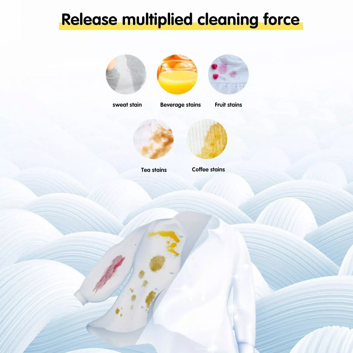 Laundry Tablets Set Portable Cleaning Pods Concentrated for Household Washing - Flax V528-LAUNDRY-POWDER-FLAX-909501