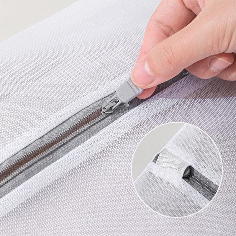 5pcs Zipper Mesh Laundry Bags Set Clothes Washing Organiser for Delicates - Grey V528-LAUNDRYBAG-5PCS-GREY-87988