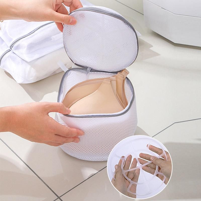 5pcs Zipper Mesh Laundry Bags Set Clothes Washing Organiser for Delicates - Pink V528-LAUNDRYBAG-5PCS-PINK-49705