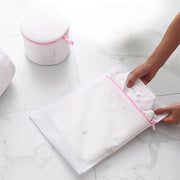 5pcs Zipper Mesh Laundry Bags Set Clothes Washing Organiser for Delicates - Pink V528-LAUNDRYBAG-5PCS-PINK-49705